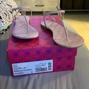 Marion Quilted sandal clay pink size 8